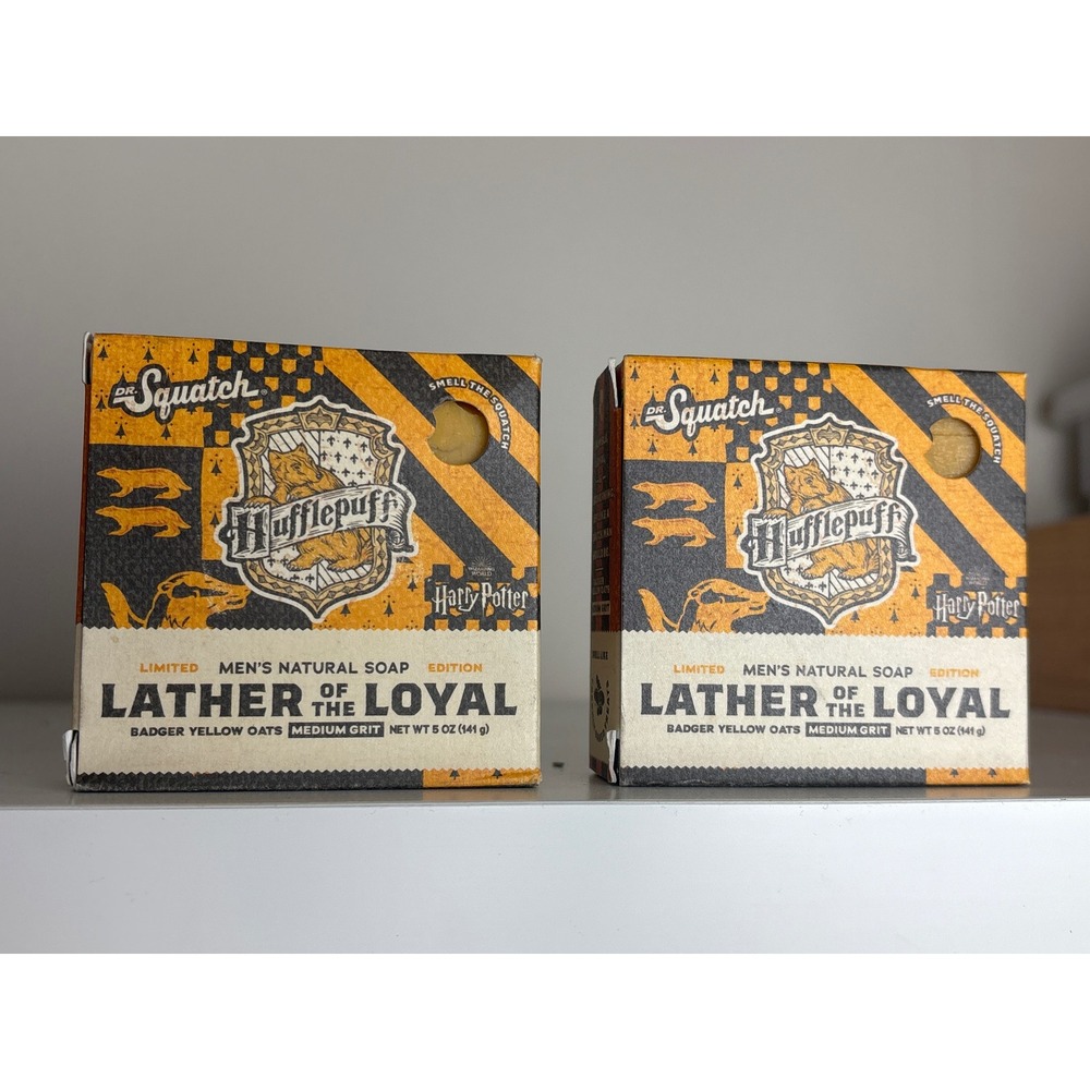 Dr Squatch Harry Potter Hufflepuff Lather of the Loyal Mens Natural Soap 5oz